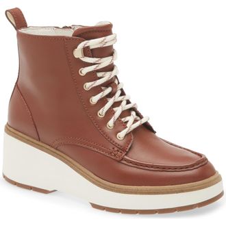 Cole Haan Zerogrand Cityquest Waterproof Wedge Bootie in Ivory/Brown at Nordstrom Rack, Size 5.5