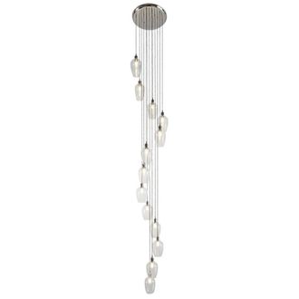 Netlighting Livorno Cluster Pendant & Glass 13 x 10W LED E27 in Grey