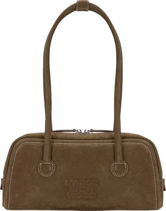 Margesherwood Soft Boston EW Leather Shoulder Bag in Chestnut Nubuck at Nordstrom
