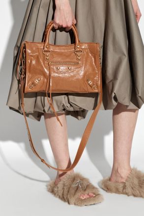 Balenciaga Handbag Le City Mini, Womens, Brown