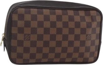 Louis Vuitton Pre-owned Clutches, female, Brown, Size: ONE SIZE Pre-owned Canvas Clutch