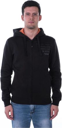 Emporio Armani Zip-Through Sweatshirt - Heren - Vesten met rits - Zwart - S - Katoen - Hoodies & sweatvesten