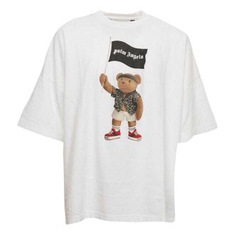 Palm Angels Unisex volwassen Piraten Beer Los T-Shirt (Wit)