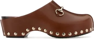 Gucci Brown Studded Sandals