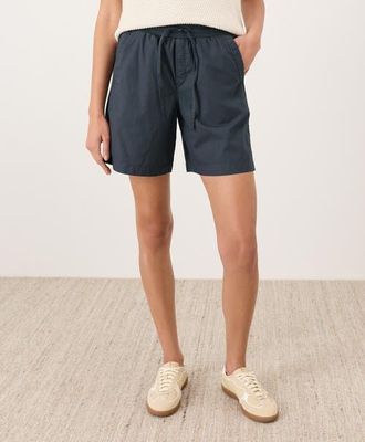 Pact Organic Cotton Stretch Poplin Short in Steel Blue at Nordstrom, Size Xx-Large