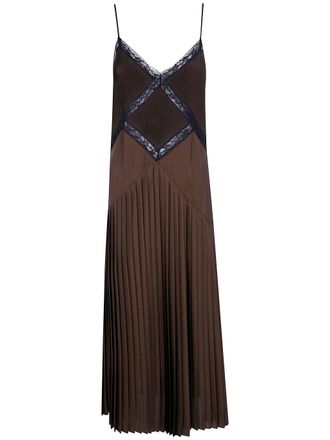 Twin-Set Dress Long Sleeve Darkness Brown Black