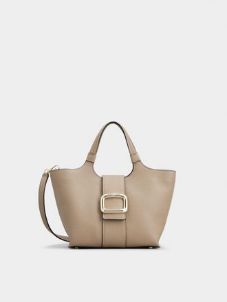 Roger Vivier Belle Vivier Mini Shopping Bag in leather