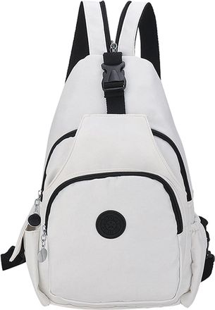 Generic Travel Sling Backpack - 22x12x36cm Nylon Waterproof, Large Capacity Multi-Pocket Organization, Lightweight Design | Hiking Cycling Camping Commuting D