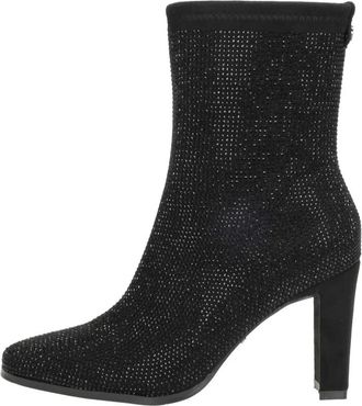 Mexx Mandy Macy Enkellaarsjes - Dames - Laarzen met Hak - Zwart - 37 EU - Schoenen