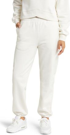 Beyond Yoga On the Go Cotton Blend Joggers in Fresh Snow at Nordstrom, Size X-Large
