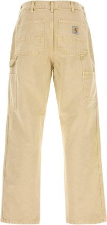 Carhartt Work in Progress Mens Knee Chinos Beige Organic Cotton Canvas