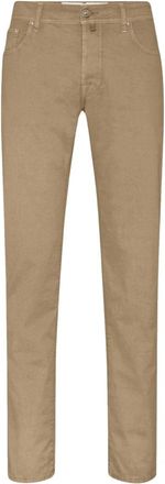 Jacob Cohen Slim Fit Jeans - Heren - Slim Fit Jeans - Beige - W38 - Katoen - Jeans