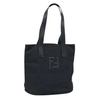 Fendi Pre-owned Vintage Tote Bag - Dames - Vintage Shopper - Zwart - ONE Size - Nylon - Vintage