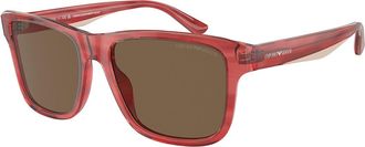 Emporio Armani EA4208 605373 Mens Sunglasses Burgundy Size 56