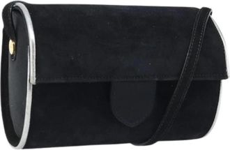 Ferragamo Pre-owned Suede Schoudertas - Dames - Vintage Schoudertas - Zwart - ONE Size - Leer - Vintage