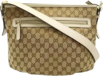 Gucci Pre-owned Cross Body Bags, female, Beige, Size: ONE SIZE Pre-owned