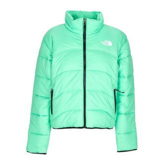 The North Face Chlorophyll Green High Neck Down Jacket - Dames - Ski Jassen - Groen - M - Polyester - Fitness