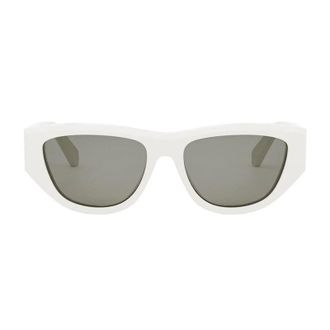 Celine CL40278U25A Square Full Rim Sunglasses - White