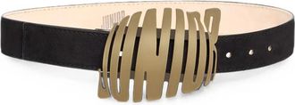 Jean Paul Gaultier Logo-buckle Suede Belt