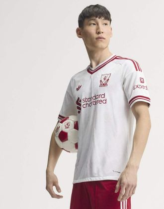 adidas Liverpool fc 26/27 maglia away autentica bianca-Bianco