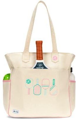 Ame & Lulu Cross Court Pickleball Tote in Pastel Paddles at Nordstrom