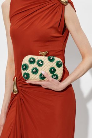 Bottega Veneta Clutch Knot, Womens, Cream