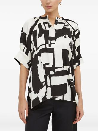 Day Birger Et Mikkelsen patterned blouse - women - Viscose/EcoVero Viscose (LENZING) - 34 - White