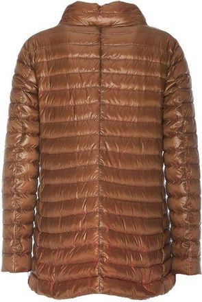 Herno Womens Brown Polyamide Coat Clothing