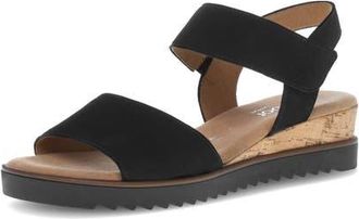Gabor Wedge Sandal in Black at Nordstrom, Size 10.5Us