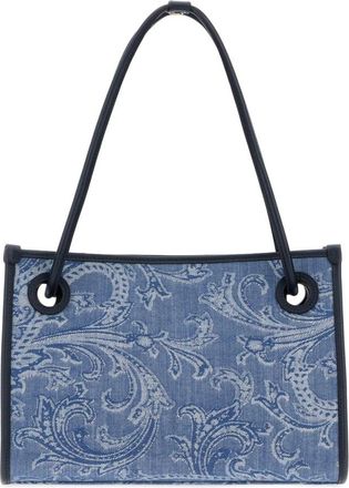 Etro Dames, Tassen, Blauw, Maat: ONE Size Denim