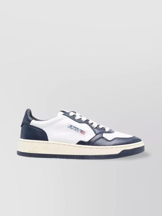 Autry leather two tone low top sneakers