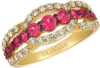 Le Vian 14K 1.43 Ct. Tw. Diamond & Passion Ruby Ring