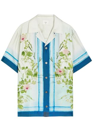 CH&Eacute; Studios Che Bloom Floral-print Silk Shirt - Multicoloured 1 - XL