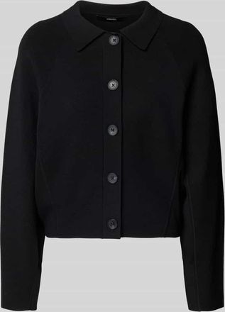 someday Someday Cardigan aus Viskose-Mix mit Umlegekragen Modell Turea in Black, Gr&ouml;&szlig;e 36