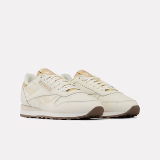 Reebok Classic Trainingsschuh REEBOK CLASSIC CLASSIC LEATHER, Gr. 37,5, chalk, alabaster, simplebeige, Leder, Synthetik, Schuhe Trainingsschuh