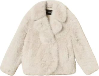 Twinset Actitude Kort Jas - Dames - Jassen - Grijs - XS - Polyester - Jassen