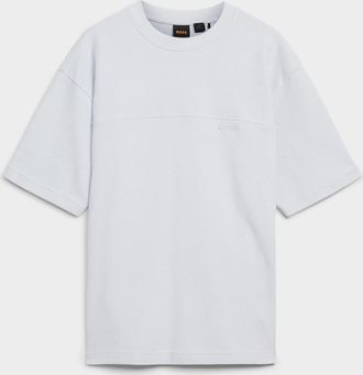 BOSS Mens Hive textured T-shirt