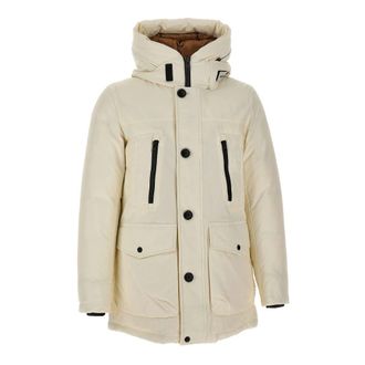 Woolrich Ramar Arctic Parka - Heren - Gewatteerde jassen - Wit - M - Katoen - Jassen