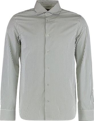 Moorer Camicia Sorrento-RW a righe - Bianco