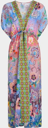 Johnny Was Lilliana Gradient Floral Caftan