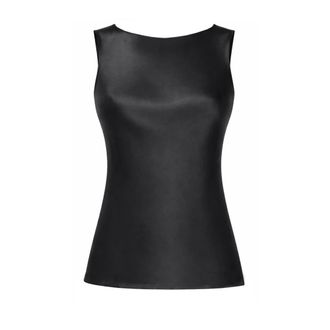 Nina Ricci Mouwloze top met boothals - Dames - Tops - Zwart - Maat: XS Zijde