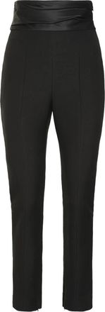 Khaite Lenro Slim Broeken - Dames - Slim Fit Broeken - Zwart - 2XS - Katoen - Broeken
