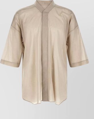 Rick Owens cotton jumbo faun shirt