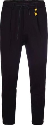 Manuel Ritz Broeken, Heren, Zwart, S, Katoen, Slim-fit broek