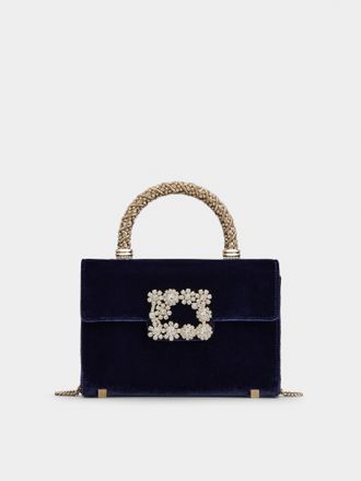 Roger Vivier Jewel Efflorescence Mini Bag in velvet