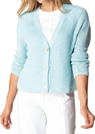 Habitat Coast Crochet Cardigan In Topaz