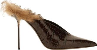 PARIS TEXAS Mules de Tac&oacute;n - Shoes - Mujer - Marr&oacute;n - 38 EU