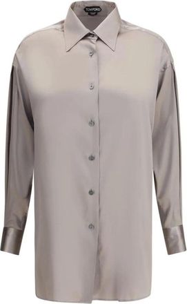 Tom Ford Mujer, Blusas y Camisas, Gris, Talla: M