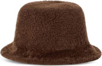 Brunello Cucinelli MCAP90226P Monili-Embellished Bucket Hat - Brown
