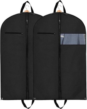 OEM Juego De 2 Fundas Para Trajes - Fundas De Alta Calidad Para Trajes De Hombre - Para Almacenamiento Y Viajes, Fundas Antipolvo Con Ventana Transparente
